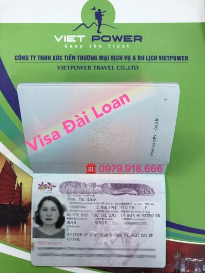 Chúc mừng khách hàng đã nhận Visa Đài Loan tại Vietpower